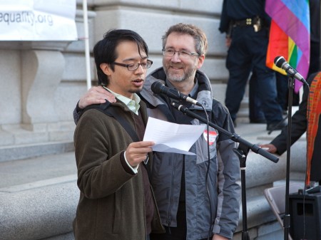 Jeff and Thom speak at Prop 8 rally