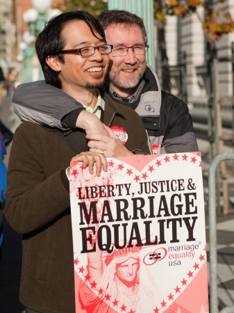 Jeff and Thom at Prop 8 rally